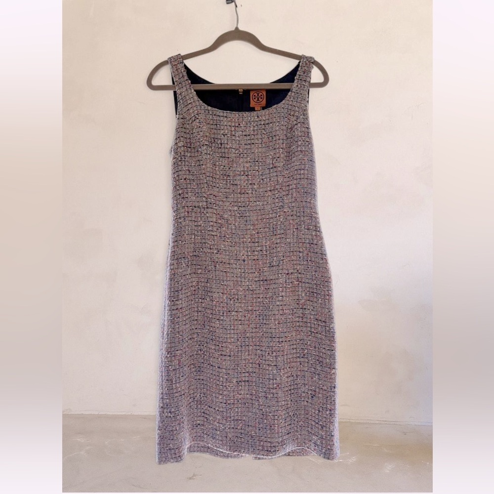 TORY BURCH Emma Tweed Dress in Normandy